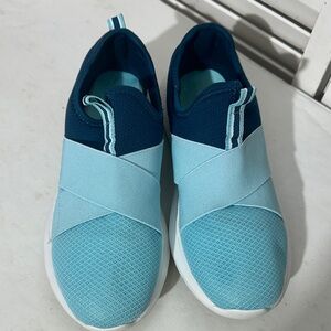 Blue Slip-On Sneakers